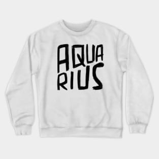 Star Sign Aquarius, Aquarius Zodiac Sign Crewneck Sweatshirt